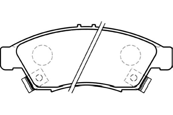 KAVO PARTS Комплект тормозных колодок, дисковый тормоз BP-8522